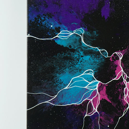 18"x18" Original Painting: "Darkness Revisited XVII"