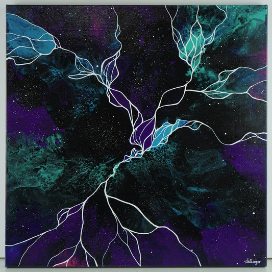 18"x18" Original Painting: "Darkness Revisited XVIII"