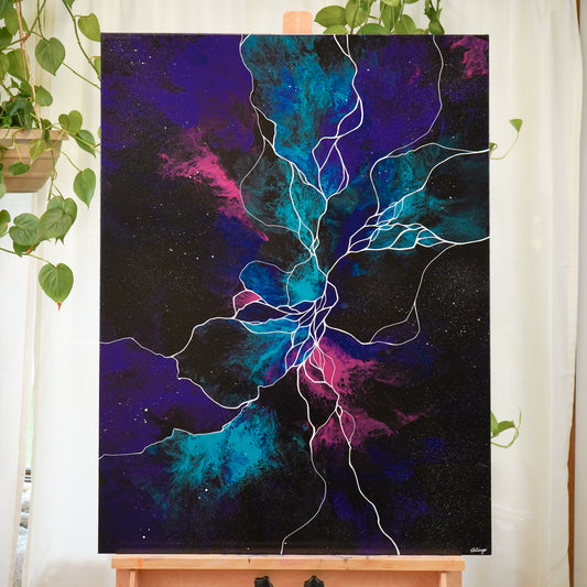 30"x40" Original Painting: "Darkness Revisited XVI"