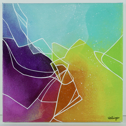 8"x8" Original Painting: "Defiance III"
