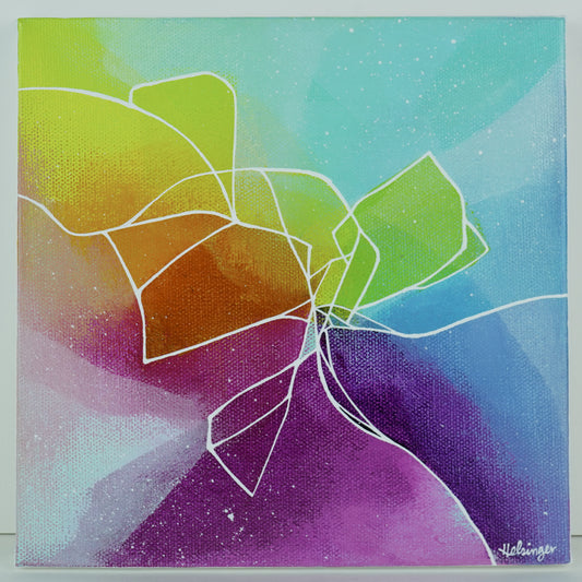 8"x8" Original Painting: "Defiance II"