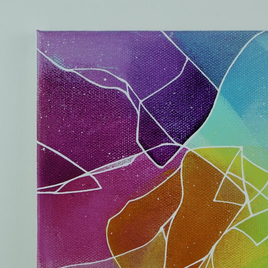 8"x8" Original Painting: "Defiance V"