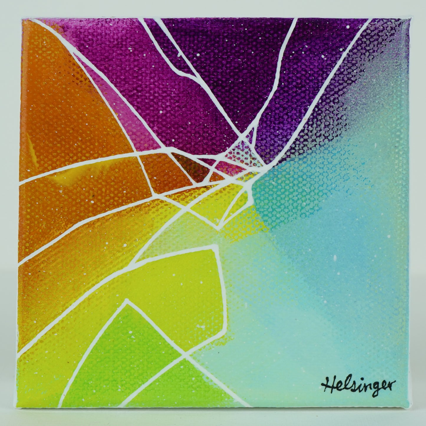 4"x4" Original Painting: "Defiance XI"