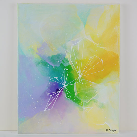 11"x14" Original Painting: "Full Spectrum Fragments and Fractures X"