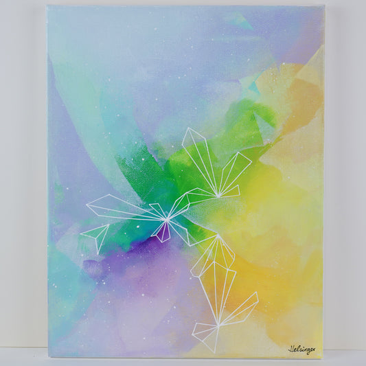 11"x14" Original Painting: "Full Spectrum Fragments and Fractures XI"