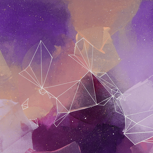 18"x18" Original Painting: "Mauve Musings II"