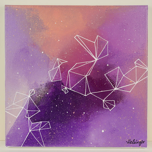 8"x8" Original Painting: "Mauve Musings IV"