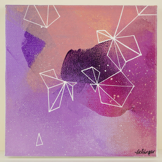 6"x6" Original Painting: "Mauve Musings V"