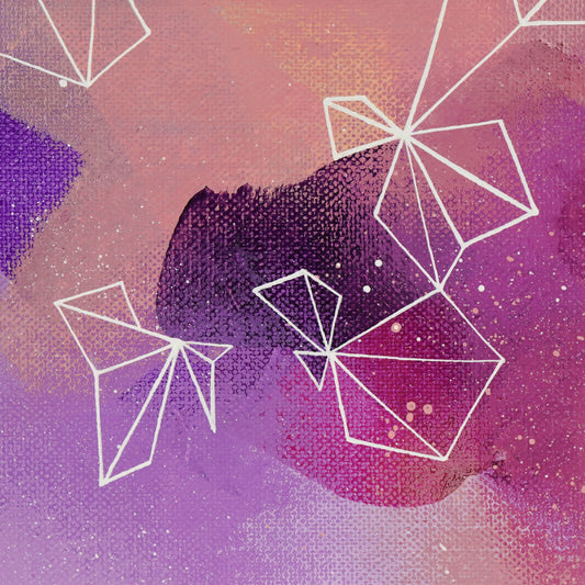 6"x6" Original Painting: "Mauve Musings V"
