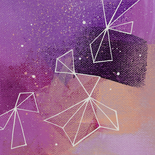 6"x6" Original Painting: "Mauve Musings VIII"