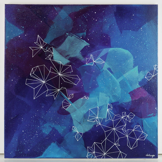 18"x18" Original Painting: "Midnight Musings I"