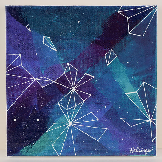 6"x6" Original Painting: "Midnight Musings VIII"
