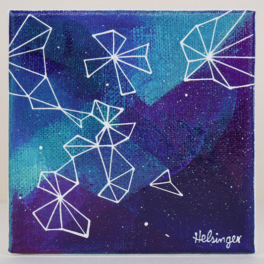 4"x4" Original Painting: "Midnight Musings XIII"