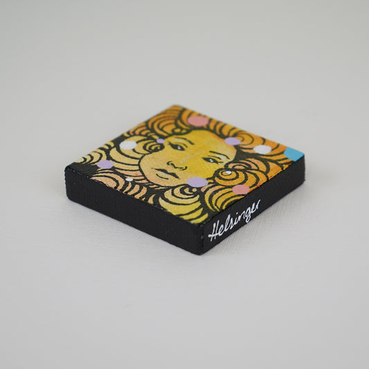2"x2" Original Painting: "Mini Mask #10"