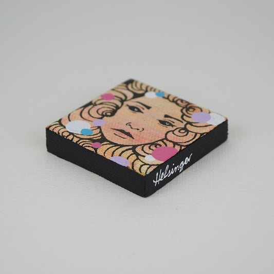 2"x2" Original Painting: "Mini Mask #11"