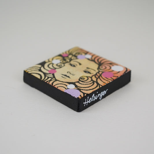 2"x2" Original Painting: "Mini Mask #1"