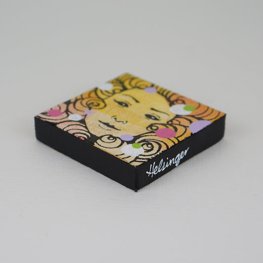 2"x2" Original Painting: "Mini Mask #2"