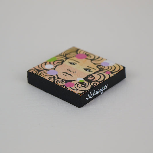 2"x2" Original Painting: "Mini Mask #3"