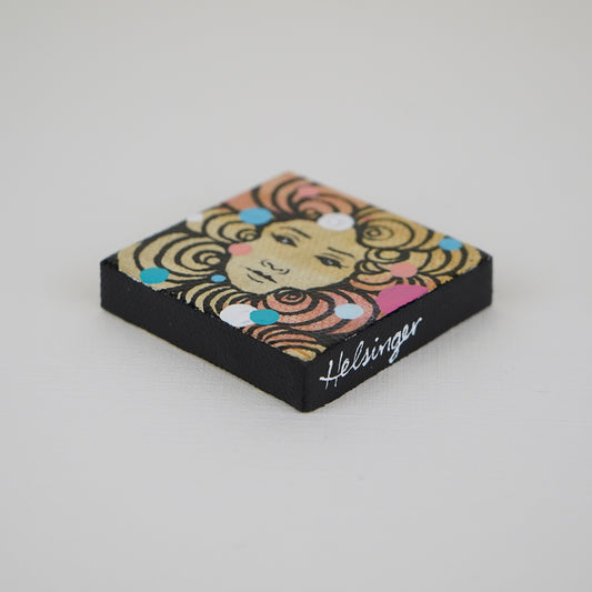 2"x2" Original Painting: "Mini Mask #5"
