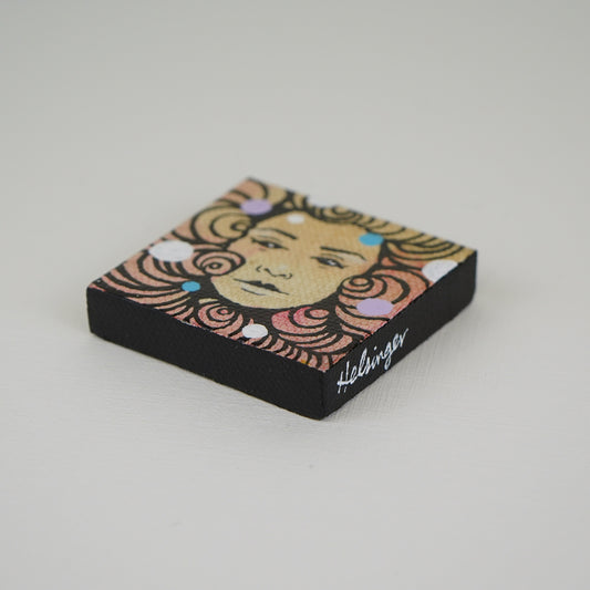 2"x2" Original Painting: "Mini Mask #8"