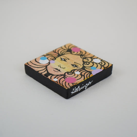 2"x2" Original Painting: "Mini Mask #9"