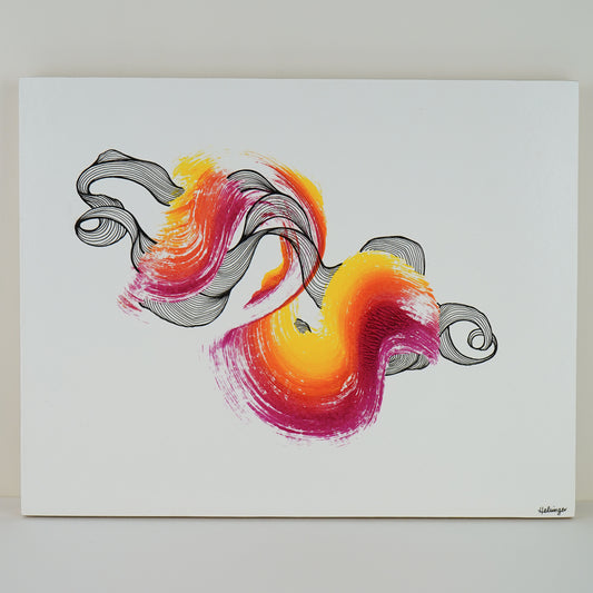 11"x14" Original Art on Cradled Wood Panel: "No 2415"