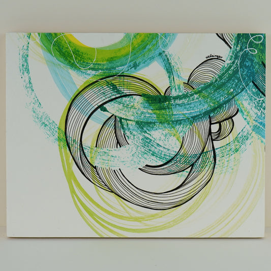 8"x10" Original Art on Cradled Wood Panel: "No 2501"