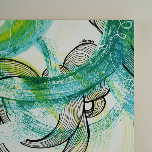 8"x10" Original Art on Cradled Wood Panel: "No 2501"