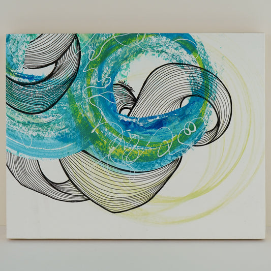 8"x10" Original Art on Cradled Wood Panel: "No 2502"