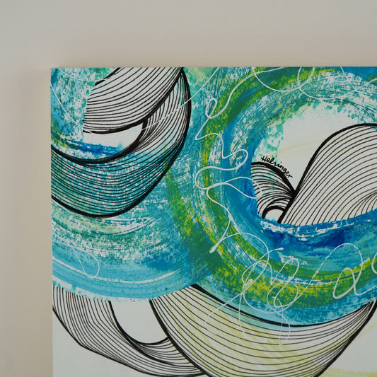 8"x10" Original Art on Cradled Wood Panel: "No 2502"
