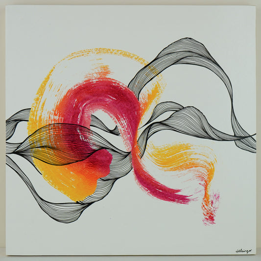 12"x12" Original Art on Cradled Wood Panel: "No 2423"
