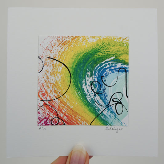 5"x5" Original Art: "Remnants No. 14"