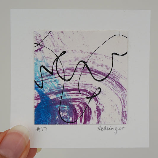 3"x3" Original Art: "Remnants No. 17"