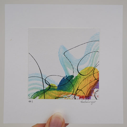 5"x5" Original Art: "Remnants No. 1"
