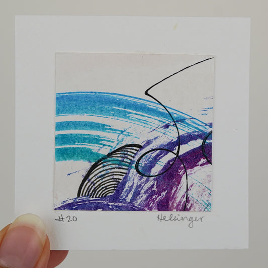 3"x3" Original Art: "Remnants No. 20"