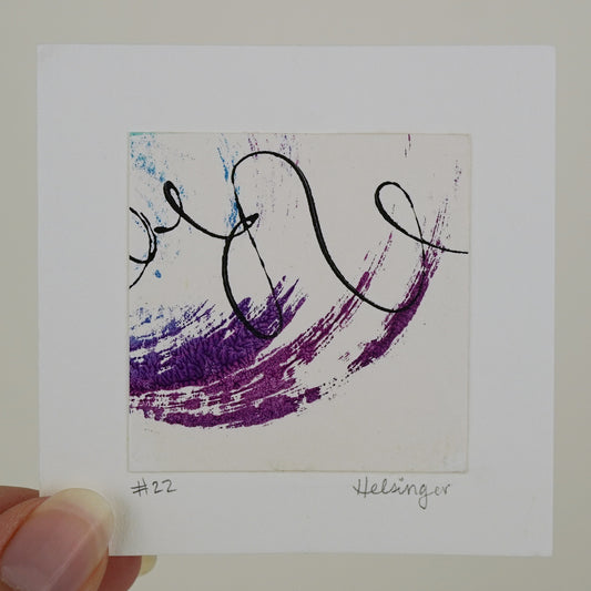 3"x3" Original Art: "Remnants No. 22"