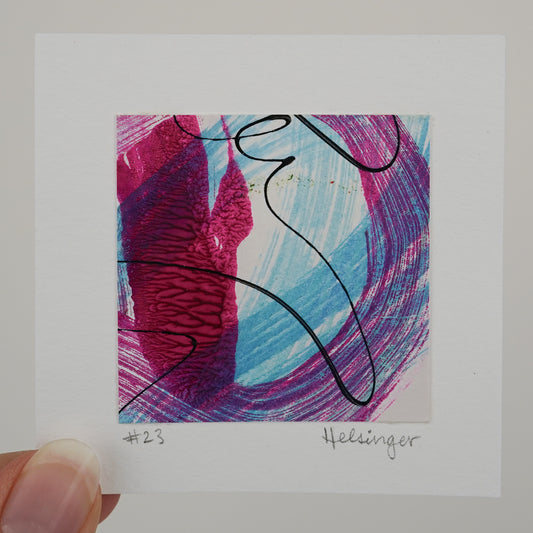 3"x3" Original Art: "Remnants No. 23"