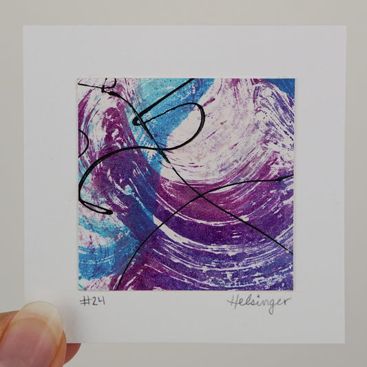 3"x3" Original Art: "Remnants No. 24"
