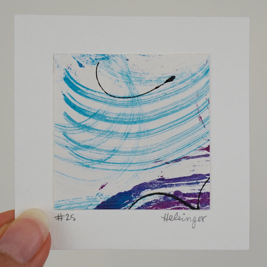 3"x3" Original Art: "Remnants No. 25"