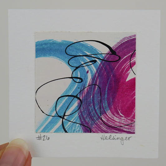 3"x3" Original Art: "Remnants No. 26"