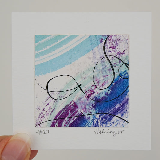 3"x3" Original Art: "Remnants No. 27"