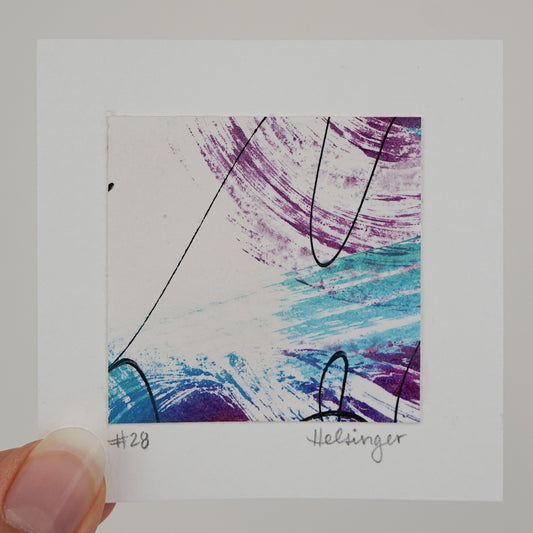 3"x3" Original Art: "Remnants No. 28"