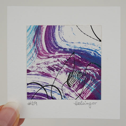 3"x3" Original Art: "Remnants No. 29"