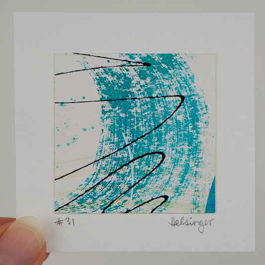3"x3" Original Art: "Remnants No. 31"