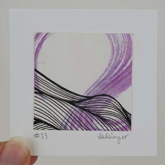 3"x3" Original Art: "Remnants No. 33"