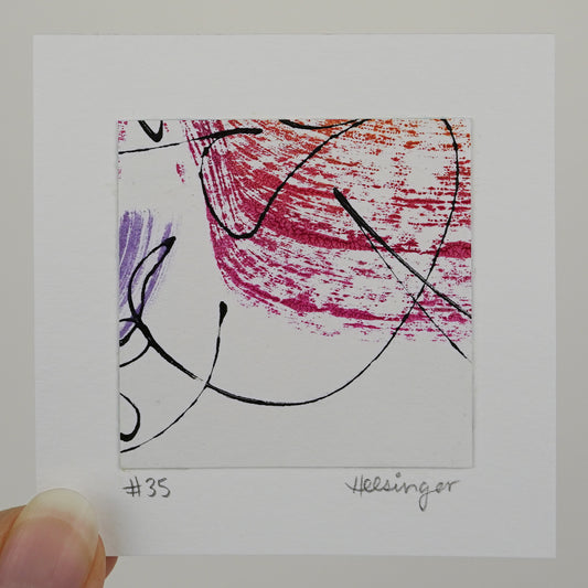 3"x3" Original Art: "Remnants No. 35"
