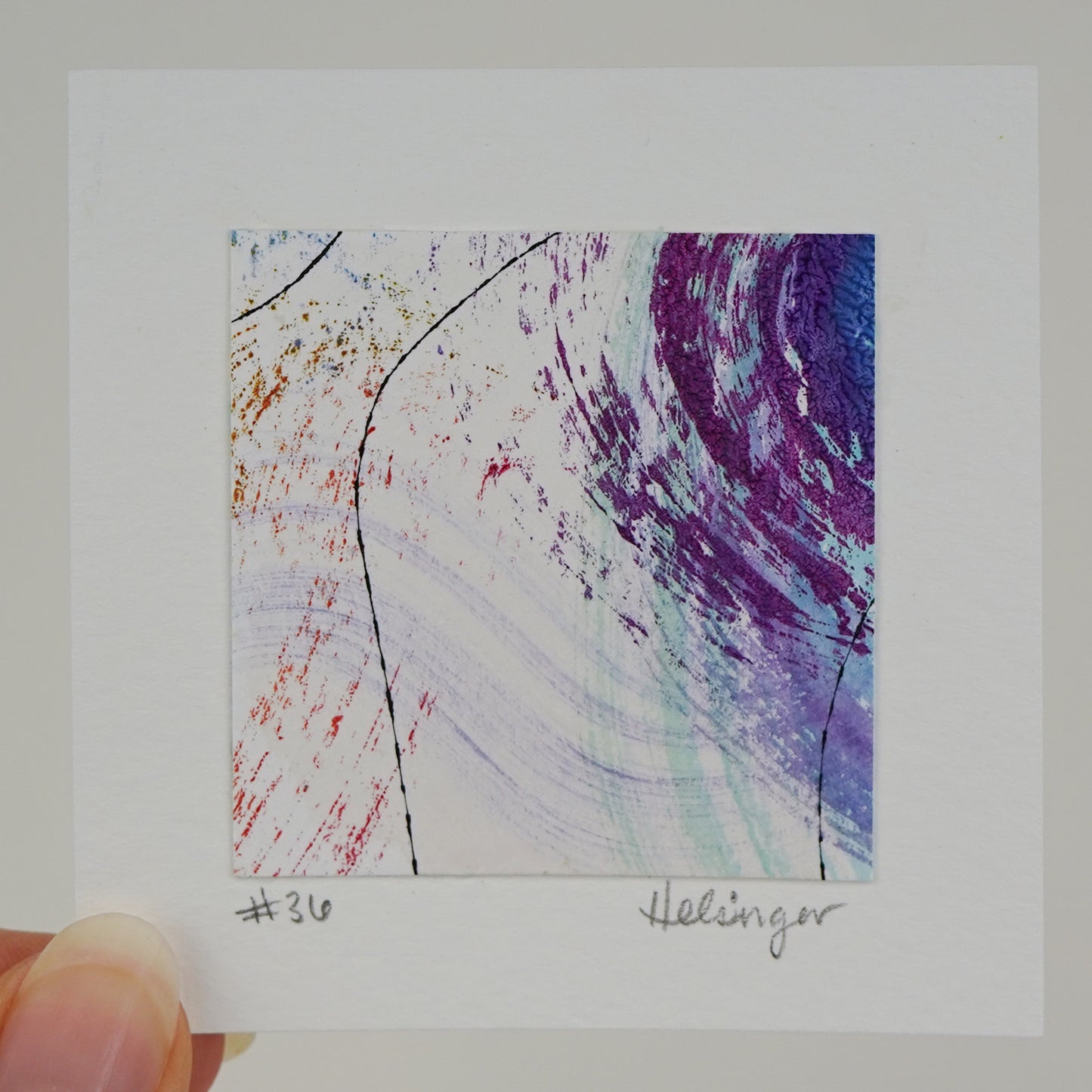 3"x3" Original Art: "Remnants No. 36"