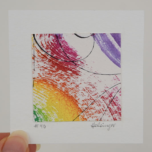 3"x3" Original Art: "Remnants No. 40"