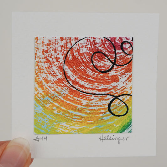 3"x3" Original Art: "Remnants No. 44"