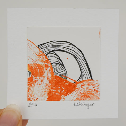 3"x3" Original Art: "Remnants No. 46"
